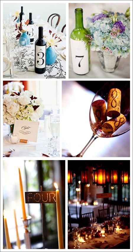 Numerar mesas [Vía, The Bride's Cafe, Martha Stewart y Mel Barlow Photography]