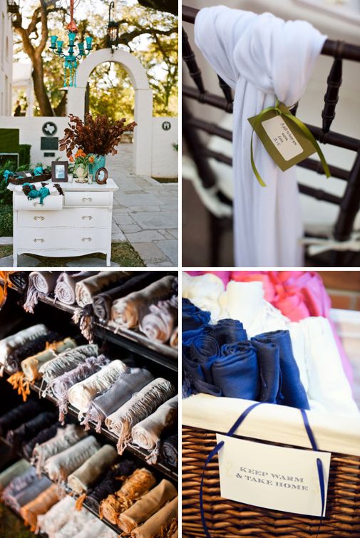 Idea de regalo para invitados de boda: Pashminas {Fotos, vía Style me Pretty} Idea de regalo para invitados de boda: Pashminas {Fotos, vía Style me Pretty}