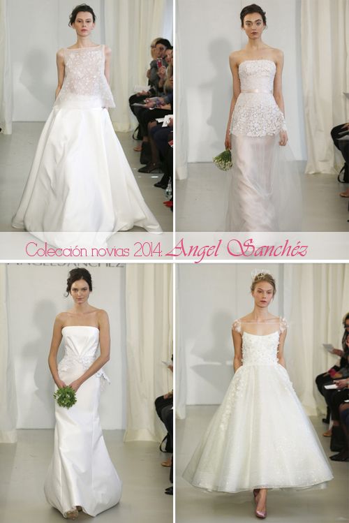 Ángel Sánchez, vestidos de novia colección SS 2014 Ángel Sánchez, vestidos de novia colección SS 2014