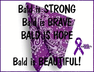 Bald is Beautiful Pancreatic Cancer Chemotherapy Chemo Purple Pictures, Images and Photos
