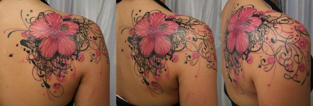 Flower Shoulder Tattoo