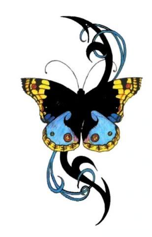 flower-butterfly-tattoos-1.jpg Butterfly Tribal Tattoo