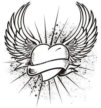 ist2_6107883-winged-heart-tattoo-design.jpg Wings and 