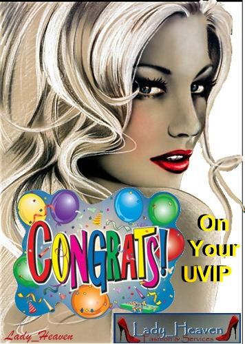 Congratulations on your UVIP!