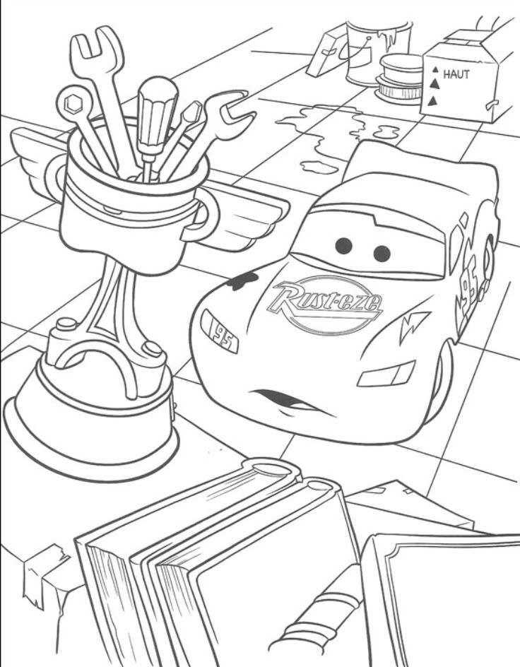 pixar cars coloring pages. Disney Cars Coloring Pages