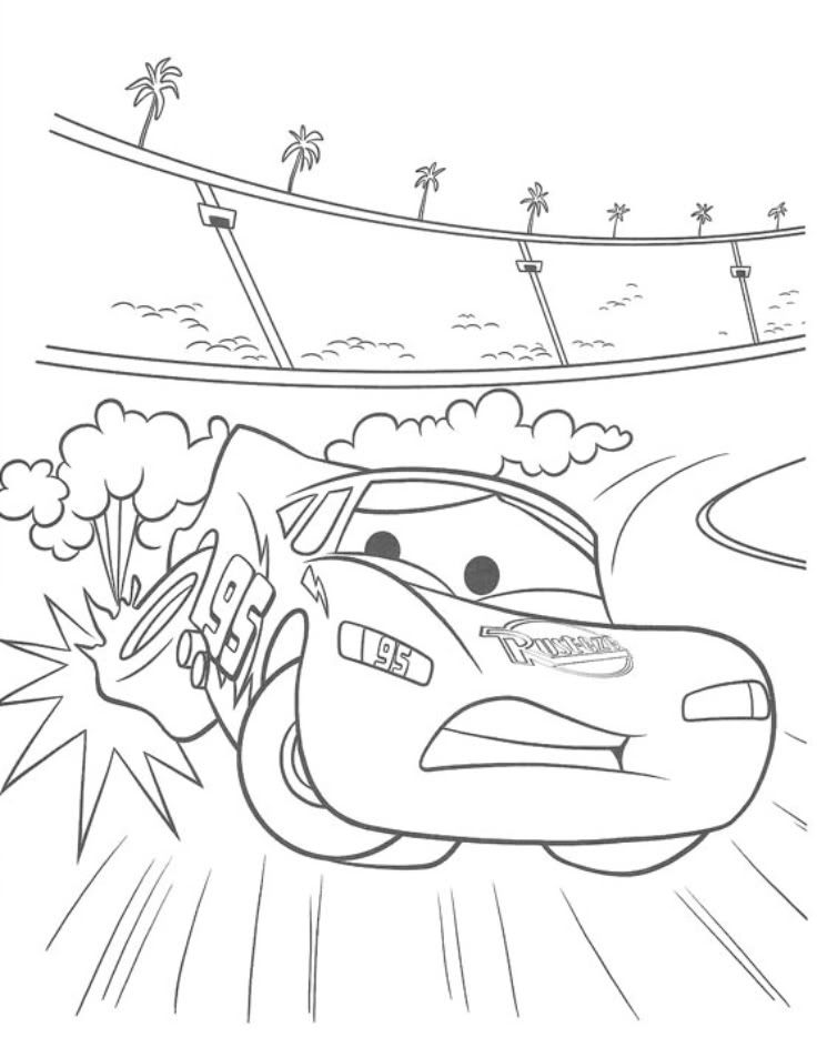 cars movie coloring pages. Disney Cars Coloring Pages