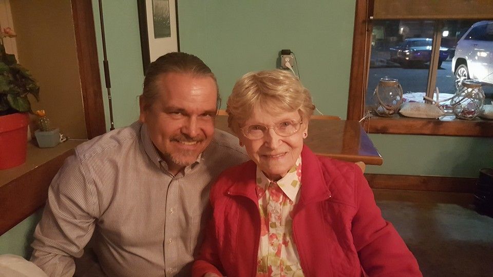 Lyle Sorenson with grandmother