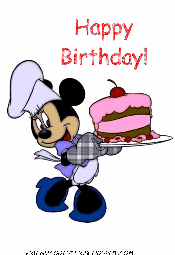 Happy birthday from Minnie