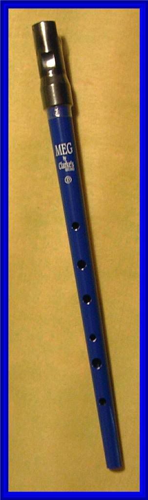 Clarke - High D Blue Meg Tin Penny Whistle