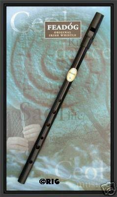 Feadóg - High D Black Irish Tin Penny Whistle