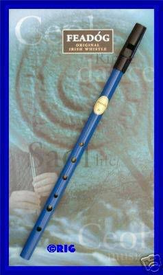 Feadóg - High D Blue Irish Tin Penny Whistle
