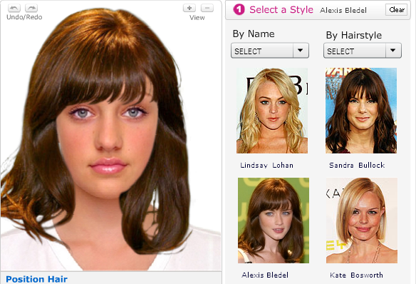 And again about hairstyle :-). Virtual Hair Salon is a new site which can be 