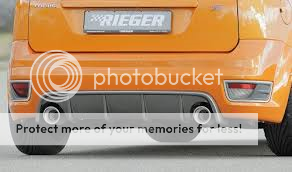 RIEGER FOCUS RS STYLE REAR DIFFUSER (CARBON EFFECT) - FORD FOCUS ST ...