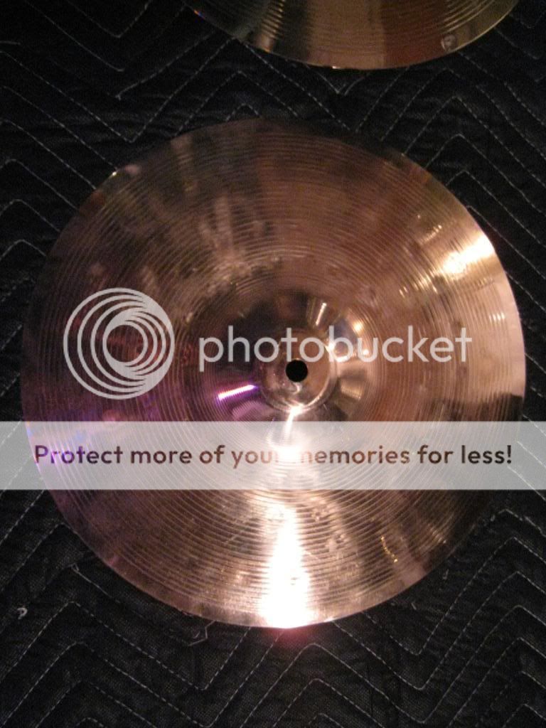 Zildjian 13 Hi Hat Cymbals top and bottom with video demo  