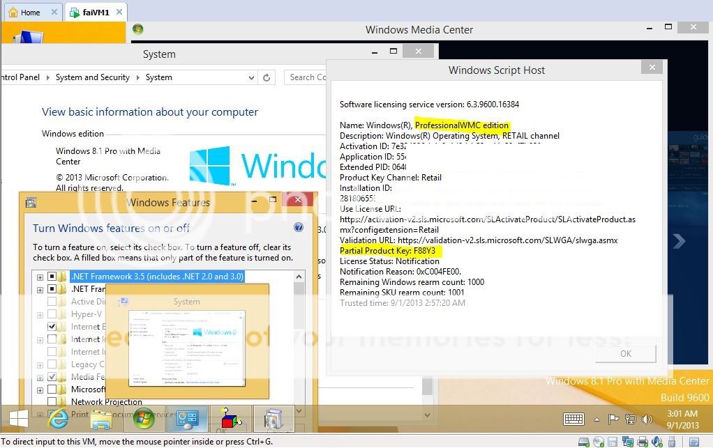 Windows 8.1 pro with wmc product key
